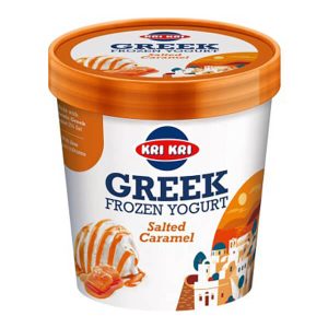 ΚΡΙ ΚΡΙ ΟΙΚΟΓΕΝΕΙΑΚΟ ΠΑΓΩΤΟ FROZEN YOGURT ΚΑΡΑΜΕΛΑ ΜΕ ΑΛΑΤΙ 450ml