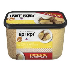 ΚΡΙ ΚΡΙ ΟΙΚΟΓΕΝΕΙΑΚΟ ΠΑΓΩΤΟ HEARTMADE ΒΑNΙΛΙΑ ΚΑKΑΟ ΚΑΡΑΜΕΛΑ ΜΠΑΝΑΝΑ 3Lt