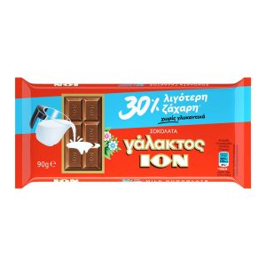 ΙΟΝ ΓΑΛΑΚΤΟΣ ΣΟΚΟΛΑΤΑ ΜΕ 30% ΛΙΓΟΤΕΡΗ ΖΑΧΑΡΗ 100g