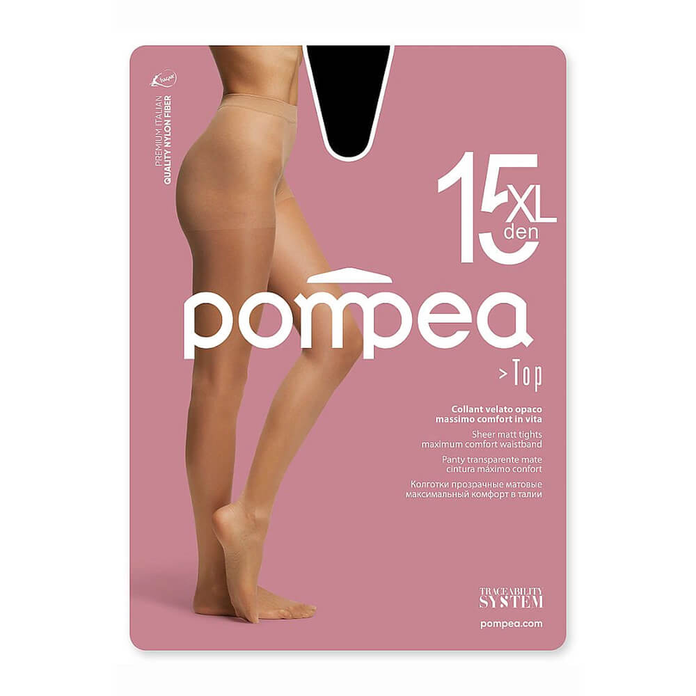 POMPEA ΚΑΛΣΟΝ TOP 15Den NERO /ΜΑΥΡΟ No.5-XL