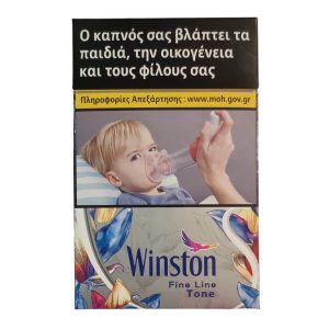 WINSTON SLIM FINE LINE TONE SILVER 20's