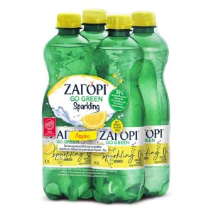 ΖΑΓΟΡΙ Go Green Sparkling Ανθρακούχο Νερό Λεμόνι ΣΕΤ 4x500ml