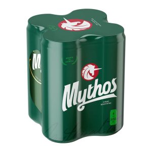 MYTHOS ΜΠΙΡΑ ΚΟΥΤΙ ΣΕΤ 4x500ml 5% vol.