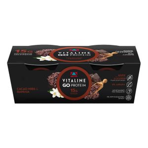 ΔΕΛΤΑ Vitaline Go Protein Επιδόρπιο Γιαουρτιού Βανίλια - Σοκολάτα Χωρίς ζάχαρη 2x170g