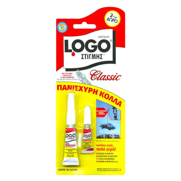ΚΟΛΛΑ ΣΤΙΓΜΗΣ LOGO CLASSIC 2g +1g ΔΩΡΟ