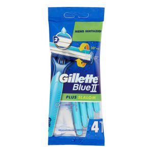 GILLETTE BLUE II PLUS SLALOM ΞΥΡΑΦΑΚΙΑ ΣΕΤ 4τεμ.