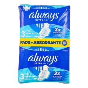 ALWAYS ΣΕΡΒΙΕΤΕΣ ULTRA SUPER EXTRA 3 DAY 16τεμ. ΜΕ ΦΤΕΡΑ