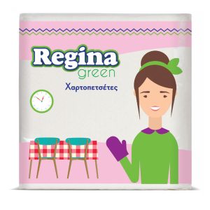 REGINA GREEN ΧΑΡΤΟΠΕΤΣΕΤΕΣ ΛΕΥΚΕΣ 30x30εκ. 60τεμ.