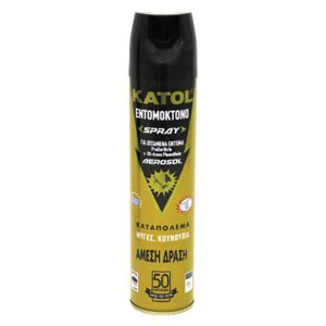 KATOL ΕΝΤΟΜΟΚΤΟΝΟ ΣΠΡΕΥ 300ml ΓΙΑ ΜΥΓΕΣ & ΚΟΥΝΟΥΠΙΑ