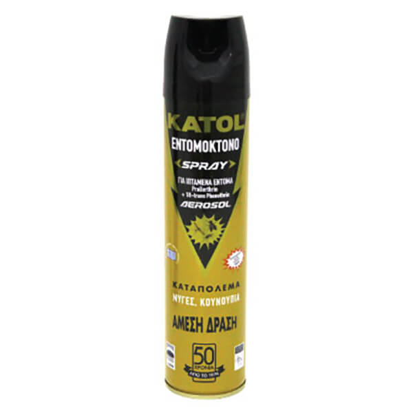KATOL ΕΝΤΟΜΟΚΤΟΝΟ ΣΠΡΕΥ 300ml ΓΙΑ ΜΥΓΕΣ & ΚΟΥΝΟΥΠΙΑ