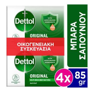 DETTOL ΣΑΠΟΥΝΙΑ CLASSIC ΣΕΤ 4x85g