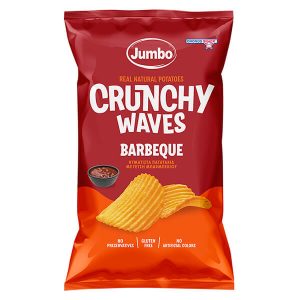 JUMBO CRUNCHY WAVES ΚΥΜΑΤΙΣΤΑ CHIPS BARBEQUE ΧΩΡΙΣ ΓΛΟΥΤΕΝΗ 90g