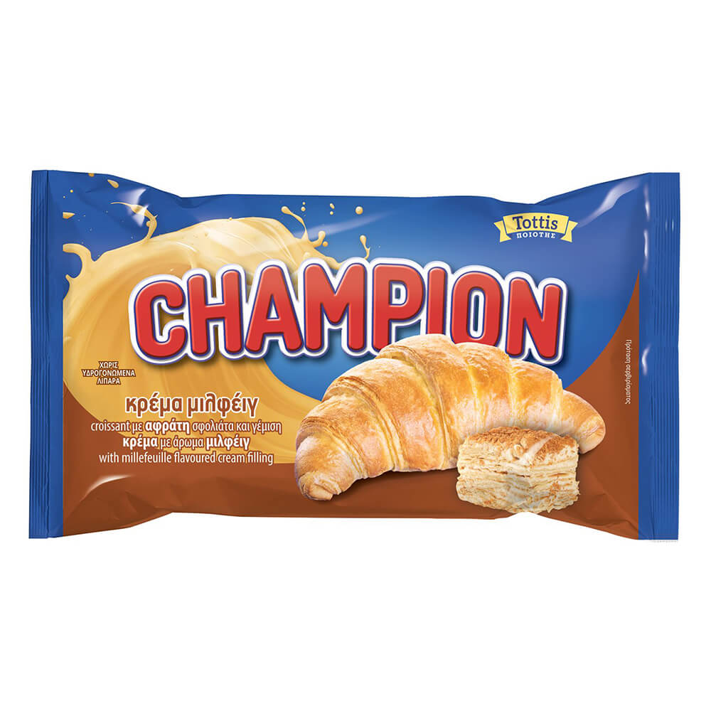 CHAMPION ΚΡΟΥΑΣΑΝ ΜΕ ΓΕΜΙΣΗ ΚΡΕΜΑ ΜΙΛΦΕΙΓ 70g