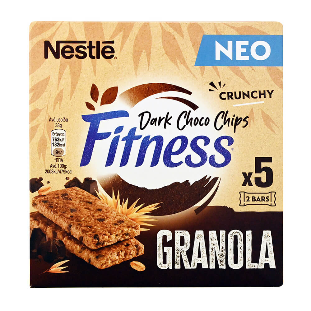 NESTLE FITNESS GRANOLA BAR 5x38g ΜΑΥΡΗ ΣΟΚΟΛΑΤΑ