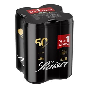 KAISER ΜΠΙΡΑ PILSNER ΚΟΥΤΙ ΣΕΤ 4x500ml 5.2% vol.