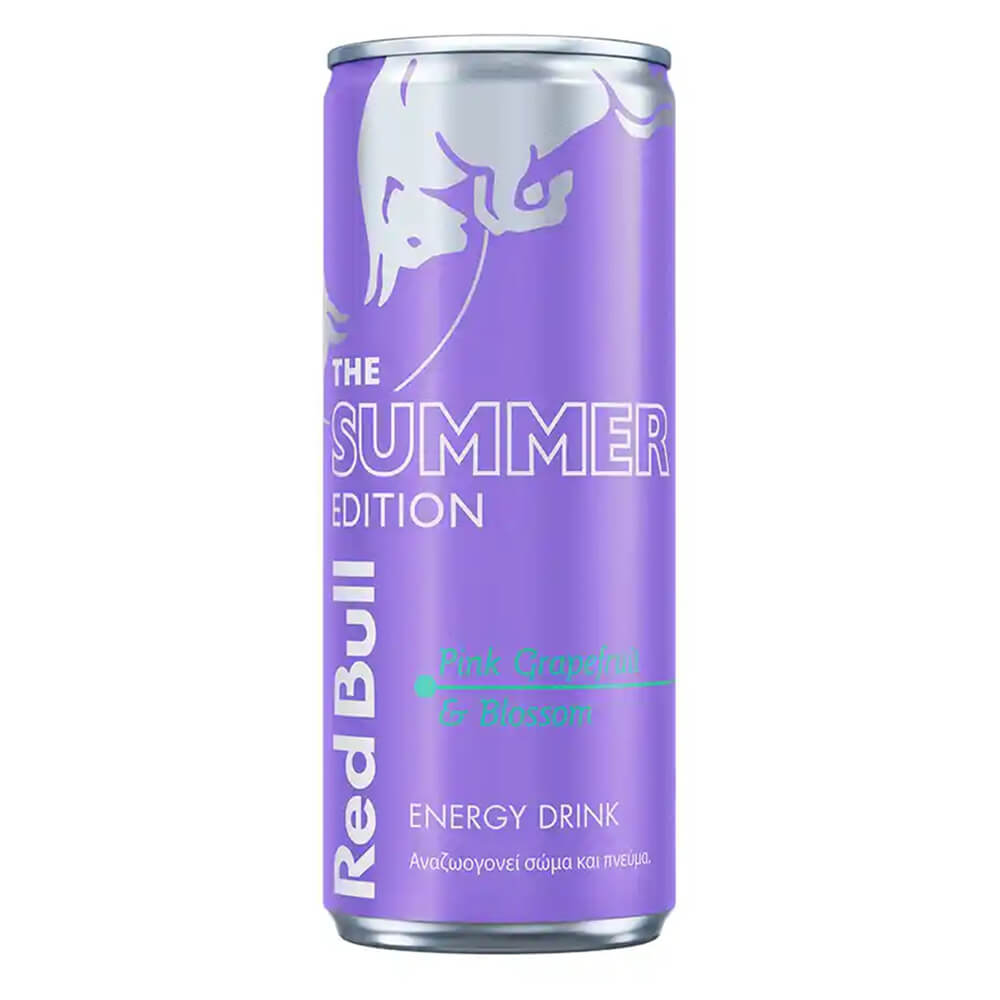 RED BULL ENERGY DRINK 250ml PINK GRAPEFRUIT SUMMER EDITION