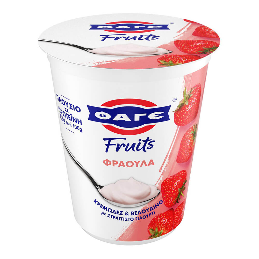 ΦΑΓΕ FRUITS ΓΙΑΟΥΡΤΙ ΣΤΡΑΓΓΙΣΤΟ ΜΕ ΦΡΑΟΥΛΑ 380g
