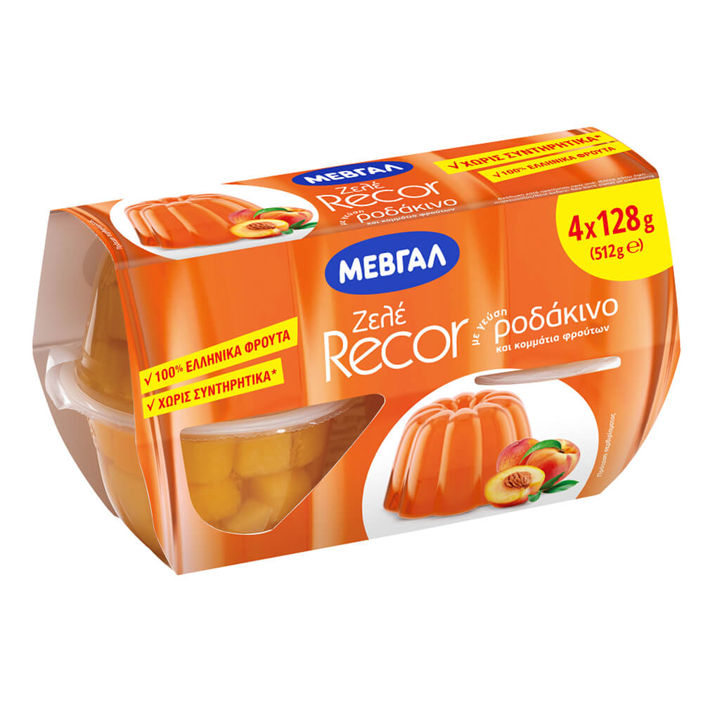 ΜΕΒΓΑΛ ΖΕΛΕ ΡΟΔΑΚΙΝΟ 4x128g