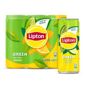 LIPTON GREEN ICE TEA LOW SUGAR SET 6x330ml LEMON