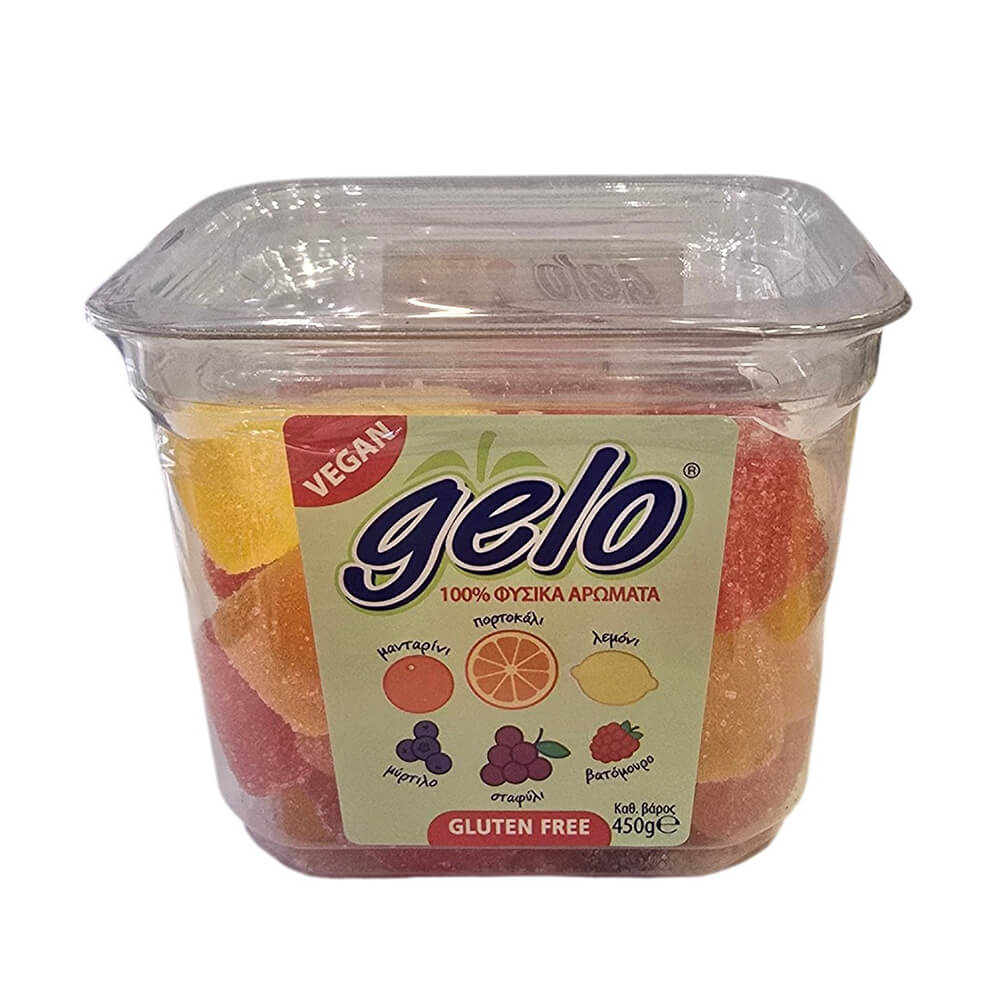 ΛΑΒΔΑΣ GELO ΚΑΡΑΜΕΛΕΣ ΖΕΛΕ ΦΡΟΥΤΩΝ MIX 450g