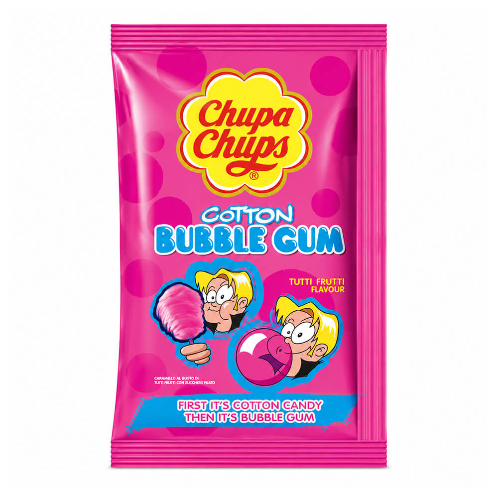 CHUPA CHUPS COTTON BUBBLE GUM TUTTI FRUTTI 11g