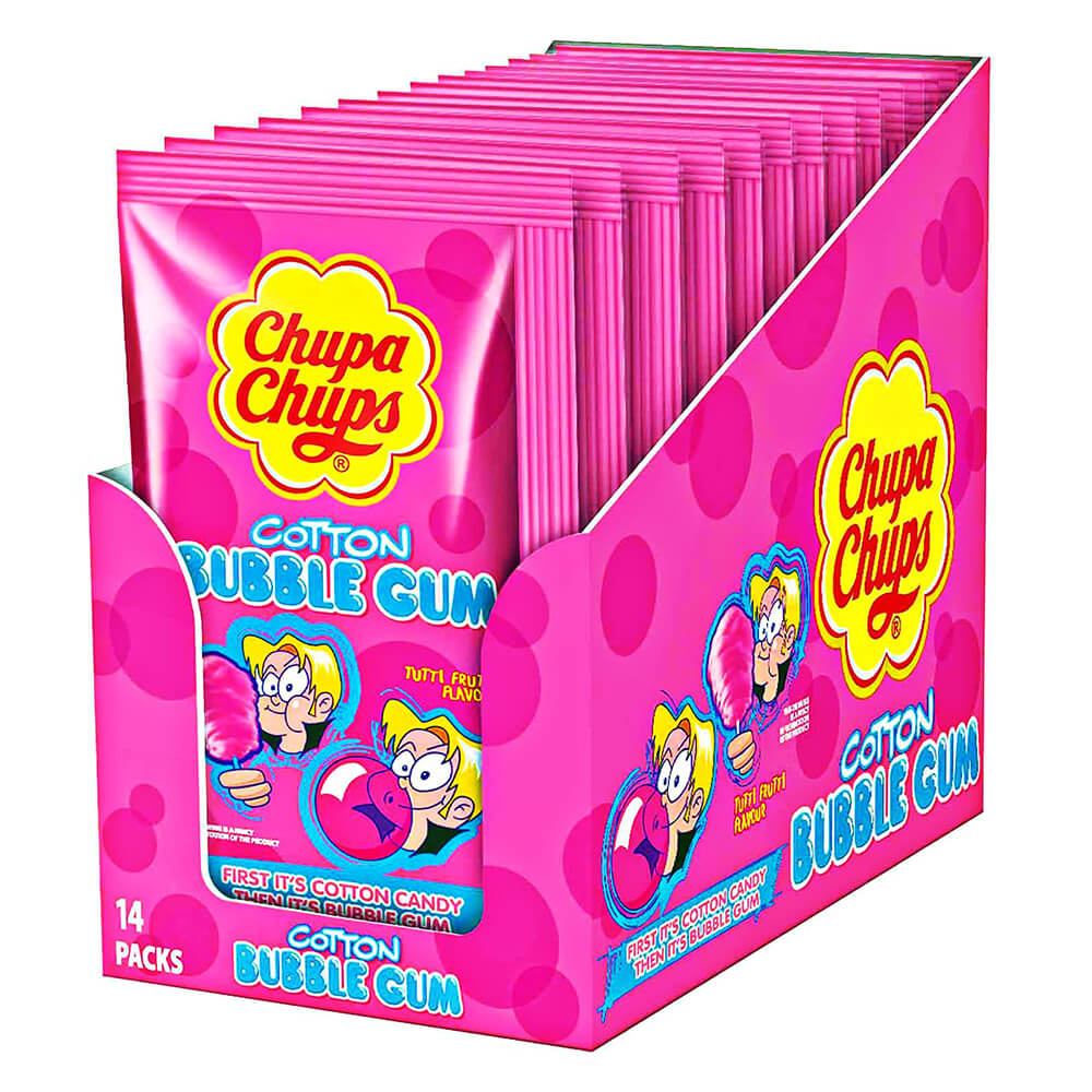 CHUPA CHUPS COTTON BUBBLE GUM TUTTI FRUTTI 11g - Image 2