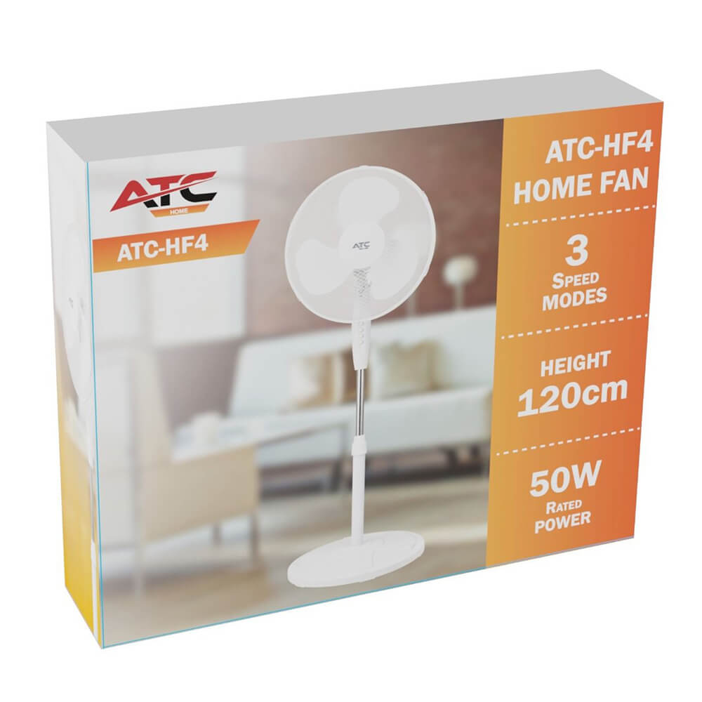 ΑΝΕΜΙΣΤΗΡΑΣ ΜΕ ΟΡΘΟΣΤΑΤΗ ENTAC 50W 120εκ. ΛΕΥΚΟΣ ATC-HF4 - Image 3
