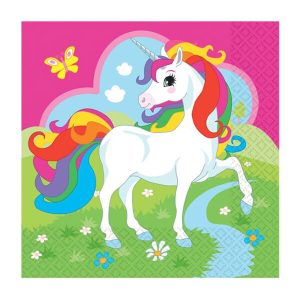 ΧΑΡΤΟΠΕΤΣΕΤΕΣ ΠΑΡΤΥ ΦΑΓΗΤΟΥ 33εκ. UNICORN 20τεμ. /9902103