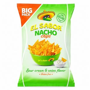 EL SABOR NACHO CHIPS SOUR CREAM & ONION 180g