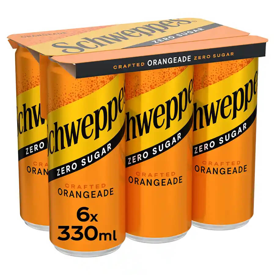 SCHWEPPES ΑΝΑΨΥΚΤΙΚΟ ORANGEADE ΑΝΘΟΣ ΠΟΡΤΟΚΑΛΙΟΥ SET 6x330ml