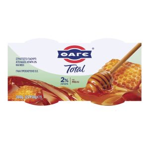 ΦΑΓΕ TOTAL ΕΠΙΔΟΡΠΙΟ ΓΙΑΟΥΡΤΙΟΥ 2% ΜΕ ΜΕΛΙ ΣΕΤ 2x150g