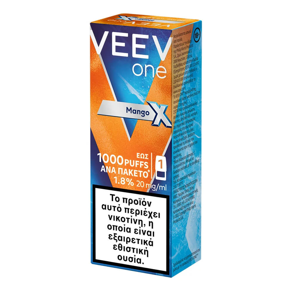 VEEV X ONE Pod 1000puffs Mango 1.8% 20mg/ml