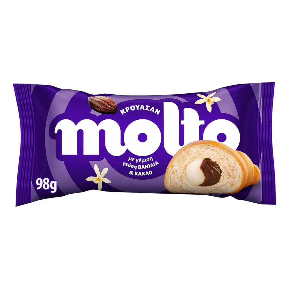MOLTO ΚΡΟΥΑΣΑΝ 98g ΒΑΝΙΛΙΑ ΚΑΚΑΟ