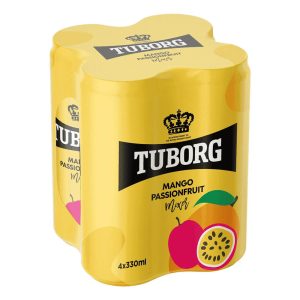 TUBORG MIXER MANGO & PASSION FRUIT 4x330ml