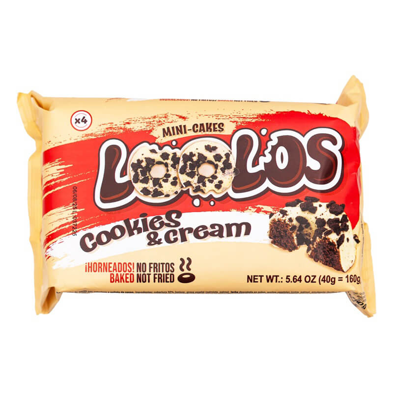 LOOLOS MINI CAKES COOKIES & CREAM 160g