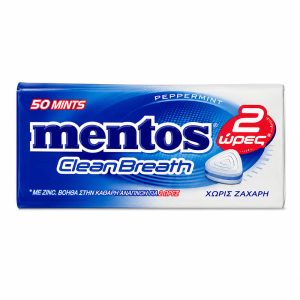 MENTOS CLEAN BREATH MINTS 35g PEPPERMINT