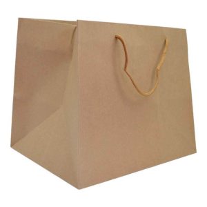 ΤΣΑΝΤΑ ΔΩΡΟΥ ΧΑΡΤΙΝΗ ΜΕ ΚΟΡΔΟΝΙ ΚΑΦΕ CRAFT 28x20x23εκ. 1700-17
