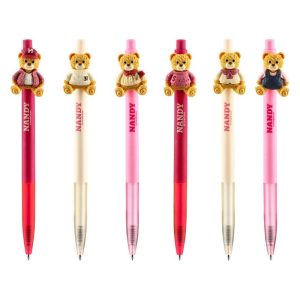 ΣΤΥΛΟ ΔΙΑΡΚΕΙΑΣ BALL POINT NANDY BEAR MIX DISPLAY 101047