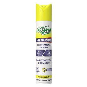 CLEVER CASA ΕΝΤΟΜΟΚΤΟΝΟ ΣΠΡΕΥ 300ml ΓΙΑ ΜΥΓΕΣ & ΚΟΥΝΟΥΠΙΑ