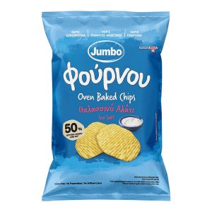 JUMBO CHIPS ΦΟΥΡΝΟΥ ΜΕ ΘΑΛΑΣΣΙΝΟ ΑΛΑΤΙ ΧΩΡΙΣ ΓΛΟΥΤΕΝΗ 100g