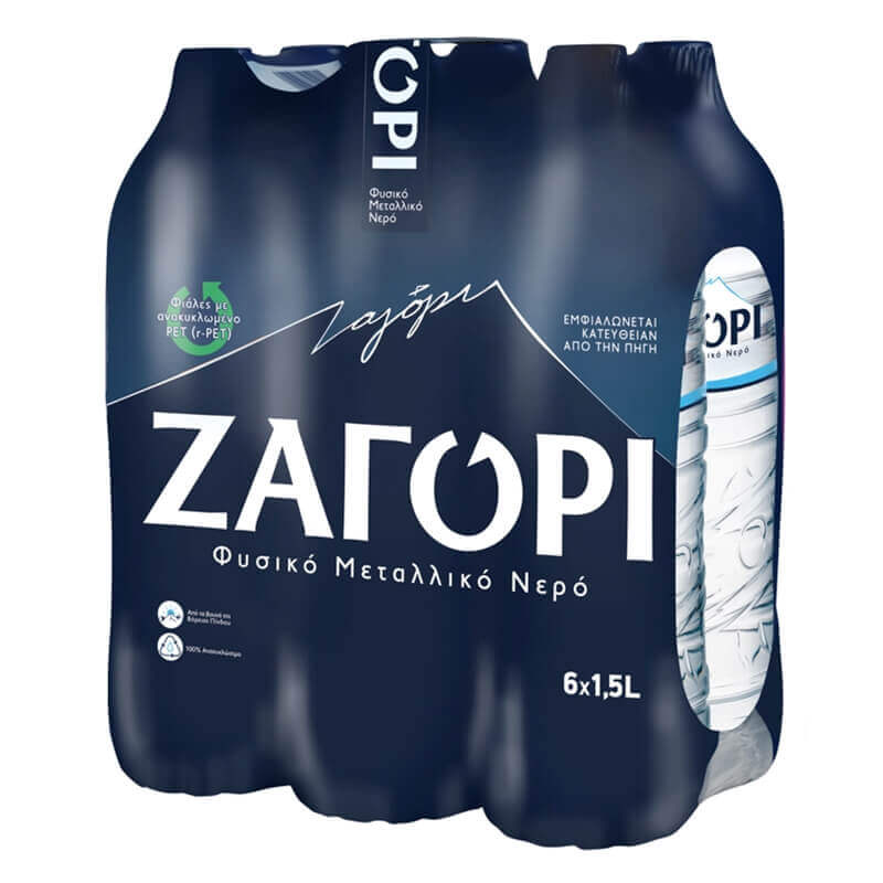 ΖΑΓΟΡΙ ΦΥΣΙΚΟ ΜΕΤΑΛΛΙΚΟ ΝΕΡΟ 6x1.5Lt