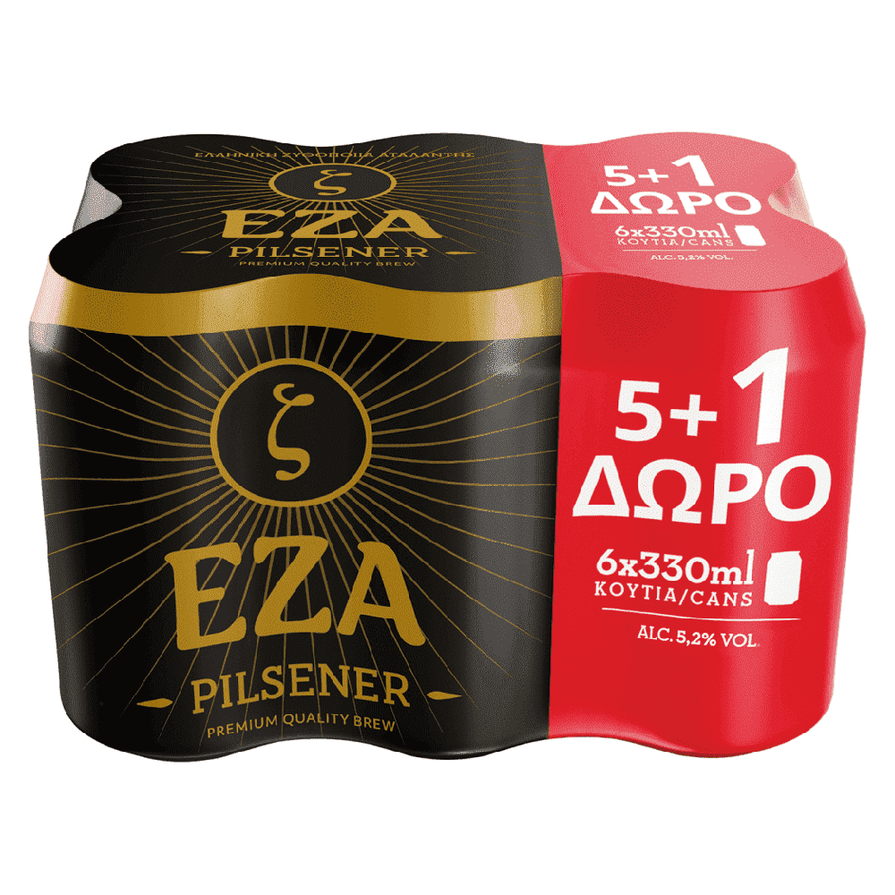 ΕΖΑ PILSENER ΜΠΙΡΑ ΚΟΥΤΙ 6x330ml 5.2% vol.