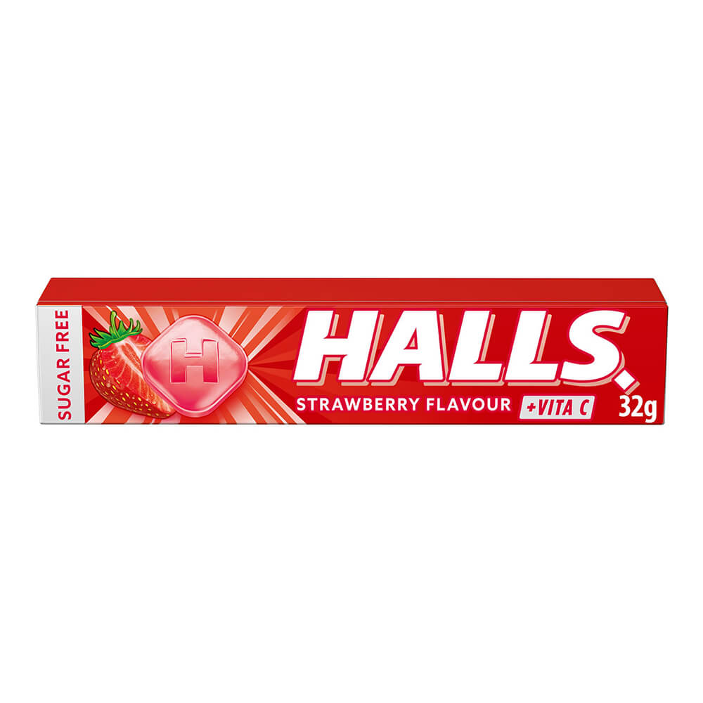 HALLS ΚΑΡΑΜΕΛΕΣ STRAWBERRY 32g