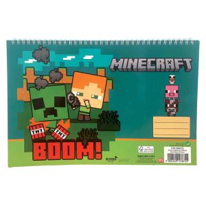 ΜΠΛΟΚ ΖΩΓΡΑΦΙΚΗΣ Α4 ΣΠΙΡΑΛ 30Φ. MINECRAFT 316-04413