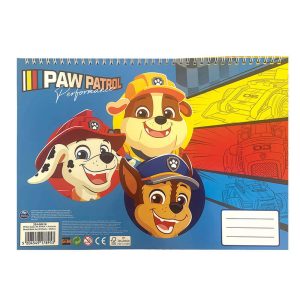 ΜΠΛΟΚ ΖΩΓΡΑΦΙΚΗΣ Α4 40Φ. ME STICKERS PAW PATROL 334-68416