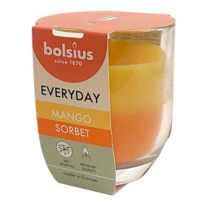 ΚΕΡΙ ΑΡΩΜΑΤΙΚΟ ΣΕ ΓΥΑΛΙΝΟ ΠΟΤΗΡΙ BOLSIUS 8x7εκ. 135g MANGO /3476