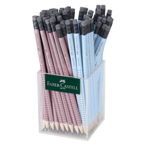 ΜΟΛΥΒΙΑ FABER CASTELL GRΙΡ 2001 ΜΕ ΓΟΜΑ ΗΒ ΣΙΕΛ & ΡΟΖ
