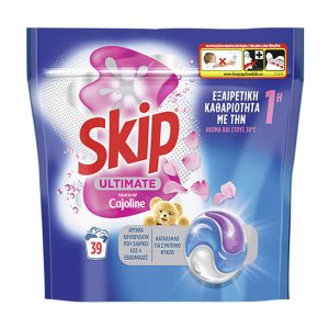 SKIP ΚΑΨΟΥΛΕΣ ΠΛΥΝΤΗΡΙΟΥ ΡΟΥΧΩΝ ULTIMATE CAJOLINE 39τεμ.
