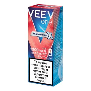 VEEV X ONE Pod 1000puffs Watermelon 1.8% 20mg/ml