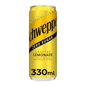 SCHWEPPES ΑΝΑΨΥΚΤΙΚΟ LEMONADE ZERO ΜΕ ΠΕΡΓΑΜΟΝΤΟ & ΙΒΙΣΚΟ 330ml